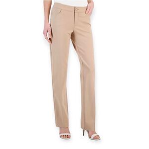Anne Klein Tan Boot Cut Pants